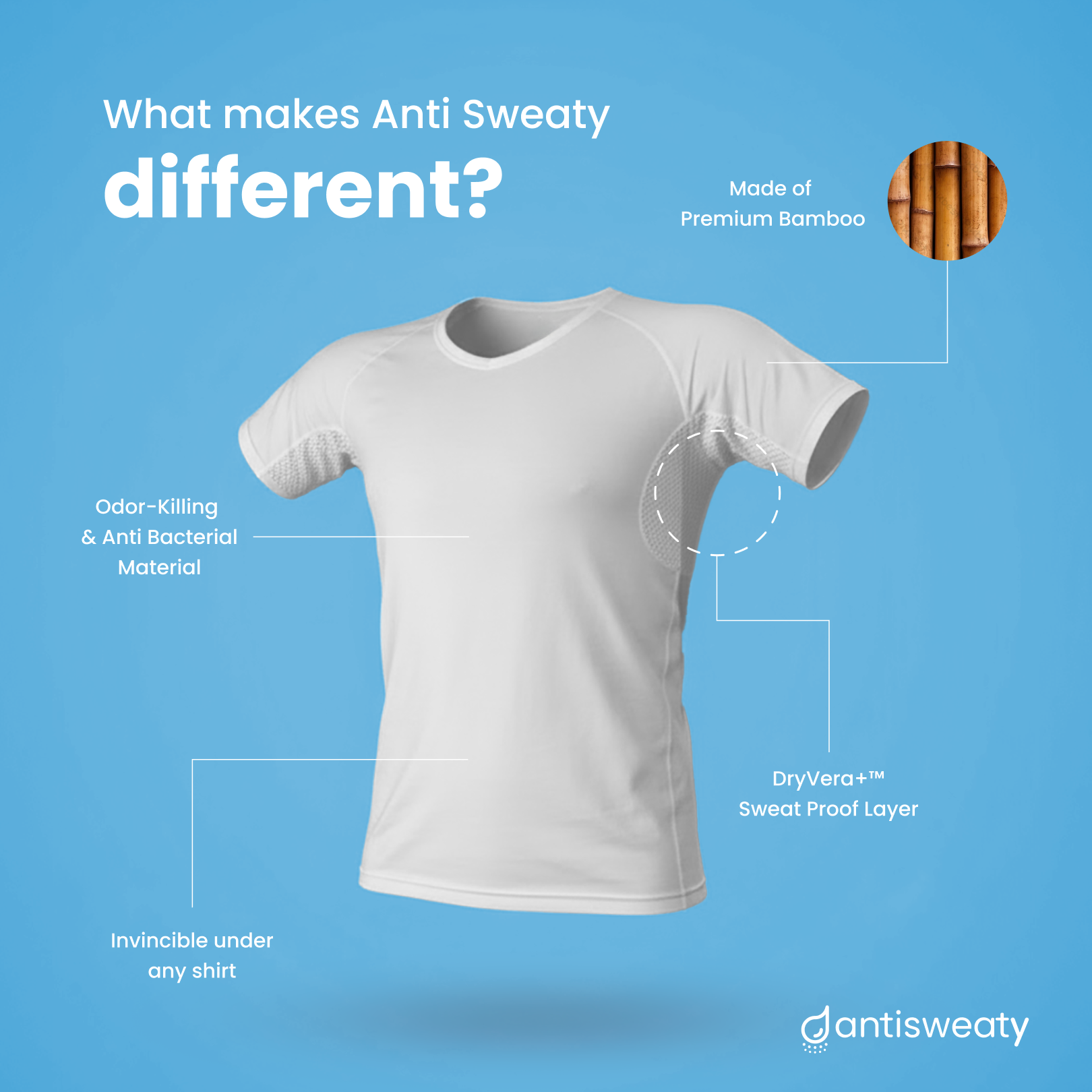 Anti Sweat Undershirt For Men